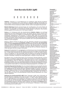 Anti-Borrelia-ELISA (IgM).