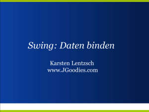 Swing: Daten Binden