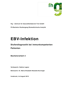 EBV-Infektion - Stufendiagnostik bei immunkompetenten Patienten