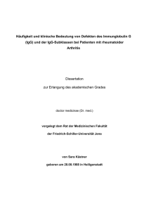 Häufigkeit und klinische Bedeutung von Defekten des