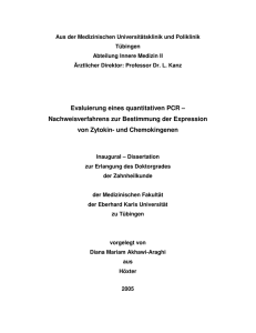 Evaluierung eines quantitativen PCR–Nachweisverfahrens zur