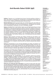 Anti-Borrelia Select ELISA (IgG)