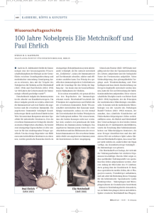 100 Jahre Nobelpreis Elie Metchnikoff und Paul Ehrlich
