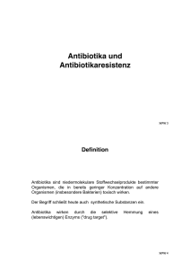 Antibiotika und Antibiotikaresistenz