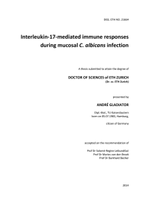 Interleukin-17-mediated immune responses - ETH E