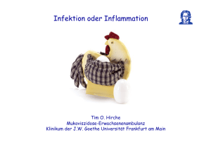 Infektion oder Inflammation