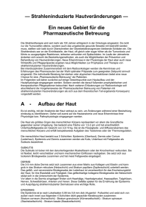 Strahleninduzierte Hautveränderungen