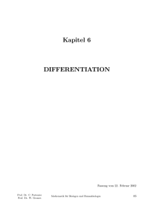 Kapitel 6 DIFFERENTIATION - Ingo