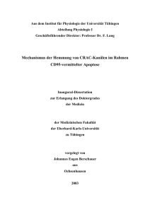 Mechanismus der Hemmung von CRAC