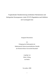 Vergleichende Charakterisierung molekularer Mechanismen und