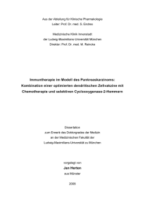 Kombination einer optimierten dendritischen Zellvakzine mit