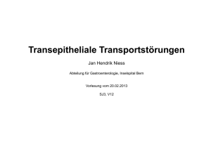 Transepitheliale Transportstörungen