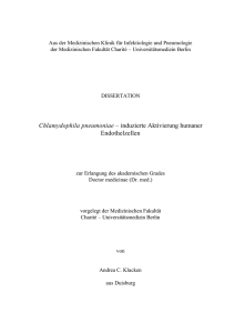 Chlamydophila pneumoniae – induzierte Aktivierung humaner