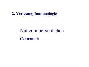 2. Vorlesung Immunologie