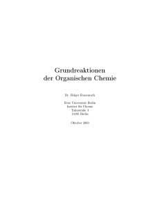 Grundreaktionen der Organischen Chemie