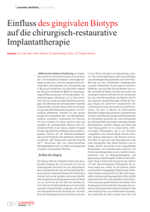 Einfluss des gingivalen Biotyps auf die chirurgisch