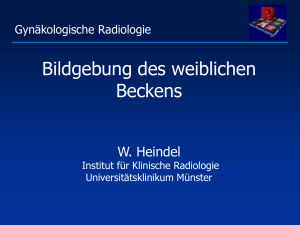 Gynäkologische Radiologie - Universitätsklinikum Münster