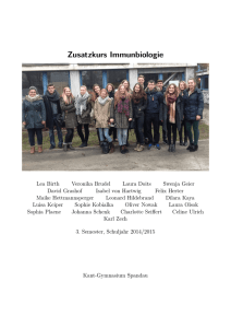 Zusatzkurs Immunbiologie - Kant