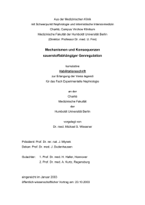 Mechanismen und Konsequenzen sauerstoffabhängiger