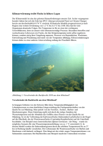 03/2010: Klimaerwärmung treibt Fische in höhere Lagen