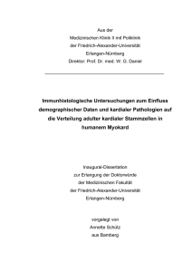 Immunhistologische Untersuchungen zum Einfluss