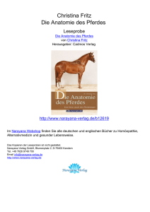 Die Anatomie des Pferdes - Christina Fritz