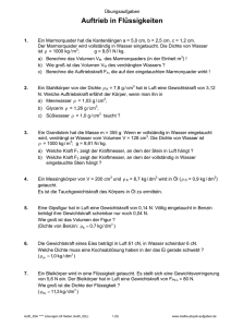 Auftrieb in Flüssigkeiten - Mathe-Physik