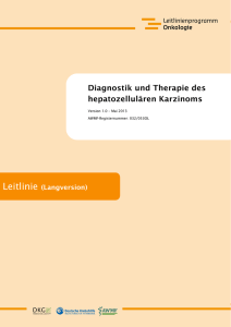 S3-Leitlinie hepatozelluläres Karzinom