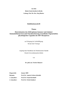 Habilitationsschrift Thema Determinanten des Zelltropismus