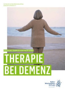 K&ouml;rperliches Training bei Menschen MiT DeMenz