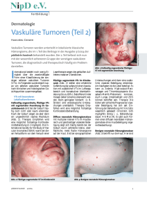 Vaskuläre Tumoren (Teil 2)