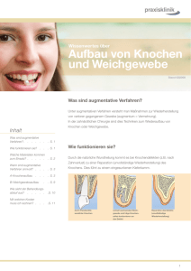 Aufbau von Knochen und Weichgewebe