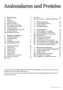 Aminosäuren und Proteine