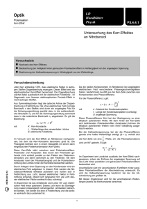 P5.4.4.1 Untersuchung des Kerr-Effekts an Nitrobenzol