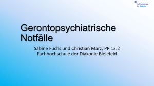 Gerontopsychiatrische Notfälle - FH
