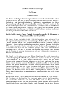 Geistliche Musik aus Osteuropa Einführung (Werner Schubert) Die