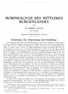 morphologie des mittleren burgenlandes