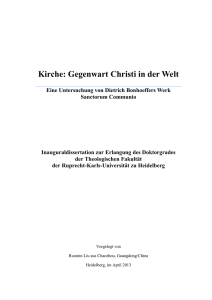 Kirche: Gegenwart Christi