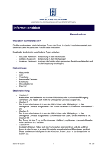 Mammakarzinom - Hufeland Klinikum GmbH
