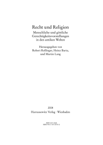 Recht und Religion - Harrassowitz Verlag