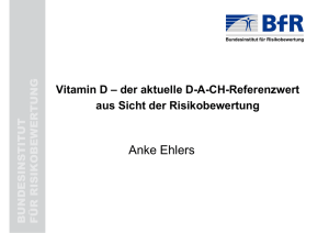 Vitamin D - Bundesinstitut für Risikobewertung