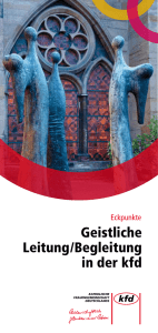 Eckpunktepapier Geistliche Leitung/Begleitung in der kfd