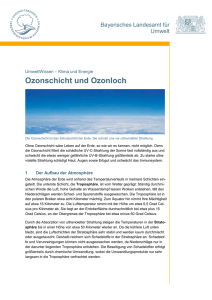 Ozonschicht und Ozonloch - des Bayerischen Landesamt für Umwelt