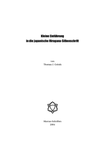 Kleine Einführung in die japanische Hiragana
