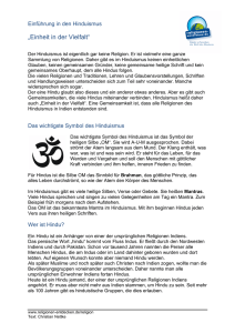 Einführung in den Hinduismus - Religionen