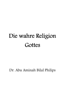 Die wahre Religion Gottes