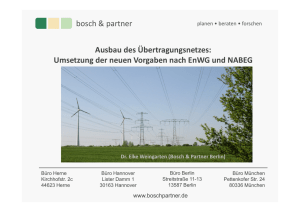 bosch & partner Ausbau des Übertragungsnetzes: Umsetzung der