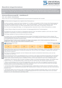 Wesentliche Anlegerinformationen Universal-Shareconcept