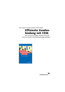 Effiziente Kunden- bindung mit CRM