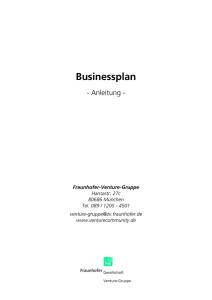Anleitung Businessplan